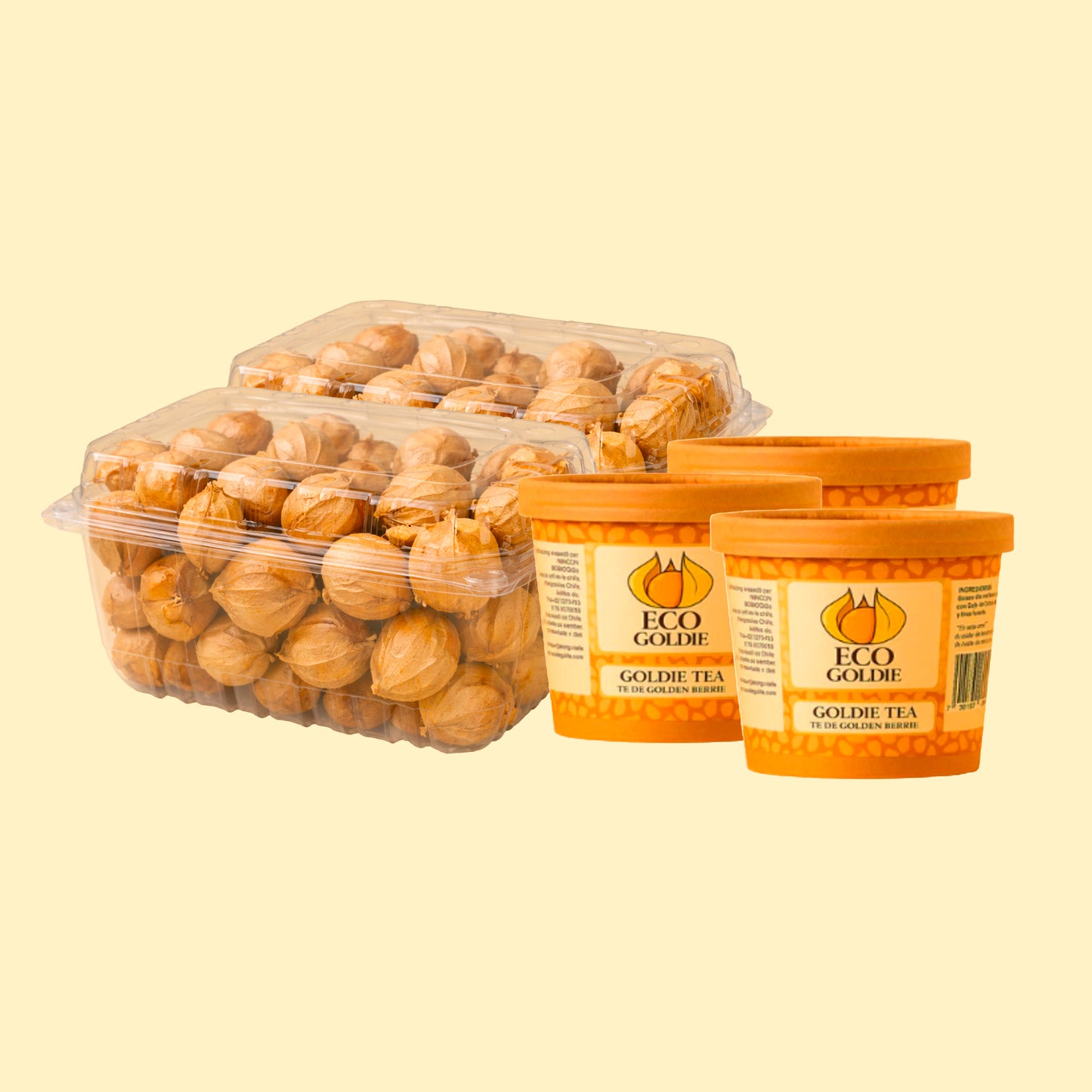 Pack Mensual( 500g Fruta + Infusión (30 Bolsas)de Golden Berrie)